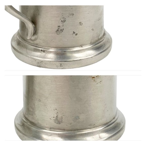 Vintage Web Pewter Salt and Pepper Shaker Set 1121 Tankard Farmhouse Country - Picture 10 of 12